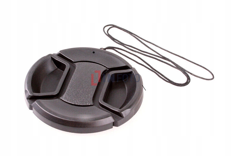 Dekielek Foxfoto Snap-on do obiektywu - 77 mm ze smyczką