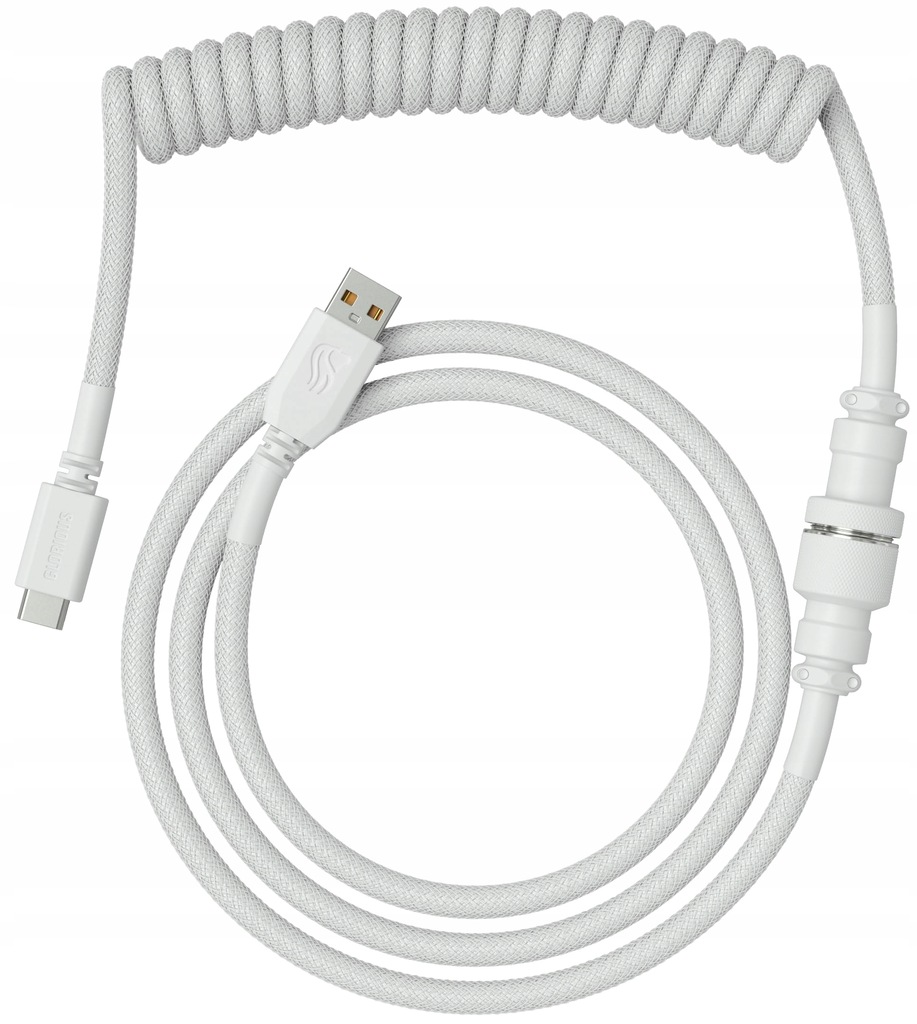 Kabel do klawiatury GLO-CBL-COIL-WHITE 1,37m
