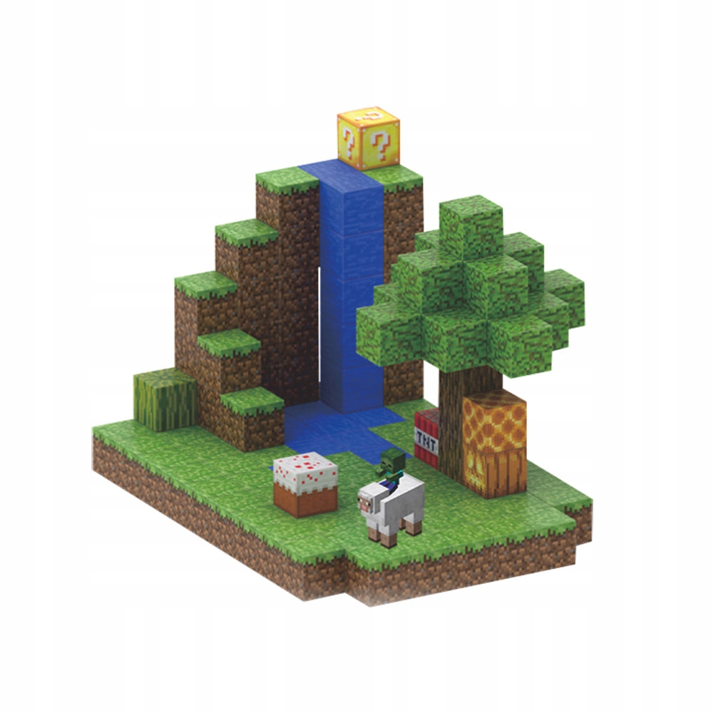 MAGNETYCZNY KLOCKI KONSTRUKCYJNE MINECRAFT DLA DZIECI T059 WATERFALL 128EL