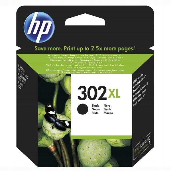 HP 302-XL (F6U68AE#301) - oryginalny tusz, czarny