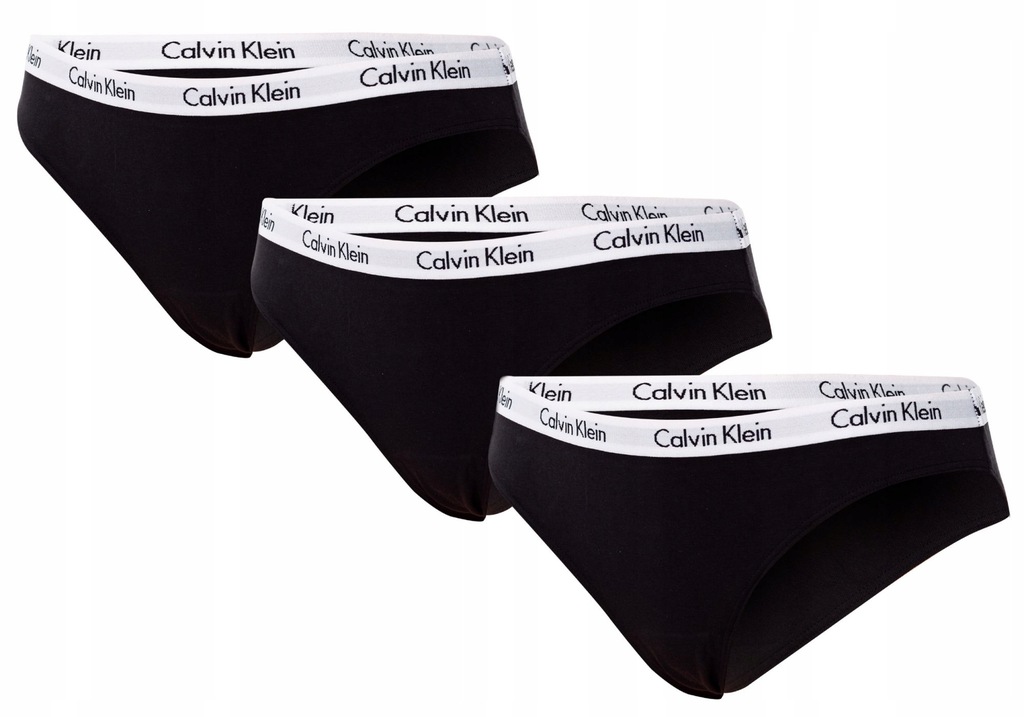 CALVIN KLEIN MAJTKI DAMSKIE 3 PARY BLACK r. M