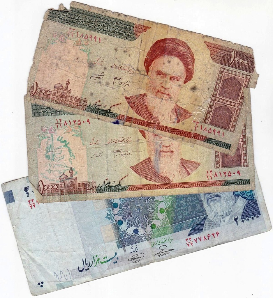 Zestaw 3 szt. Iran 1000 - 20000 Rials br. (1)