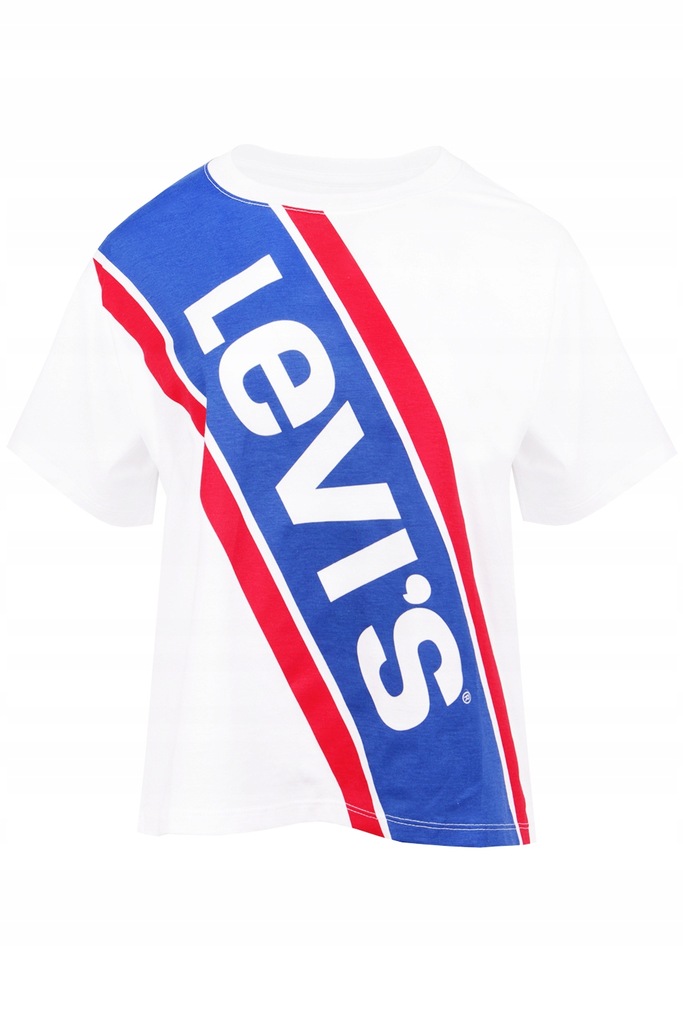 LEVI'S Varsity T-shirt damski z Dużym Nadrukiem M
