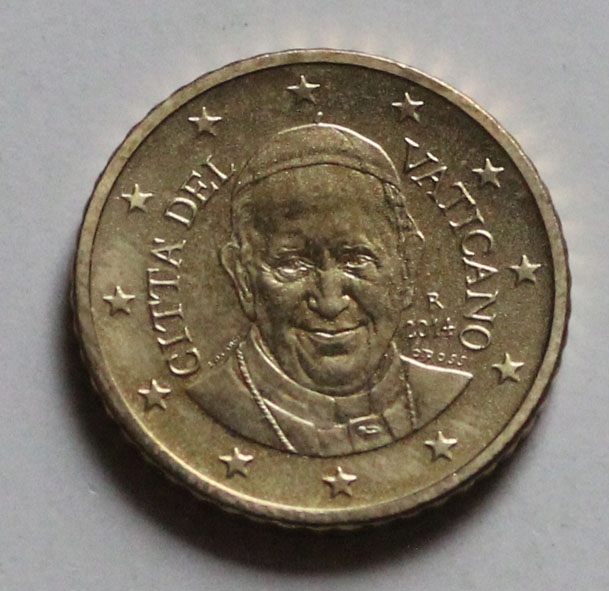 Watykan 50 centów 2014