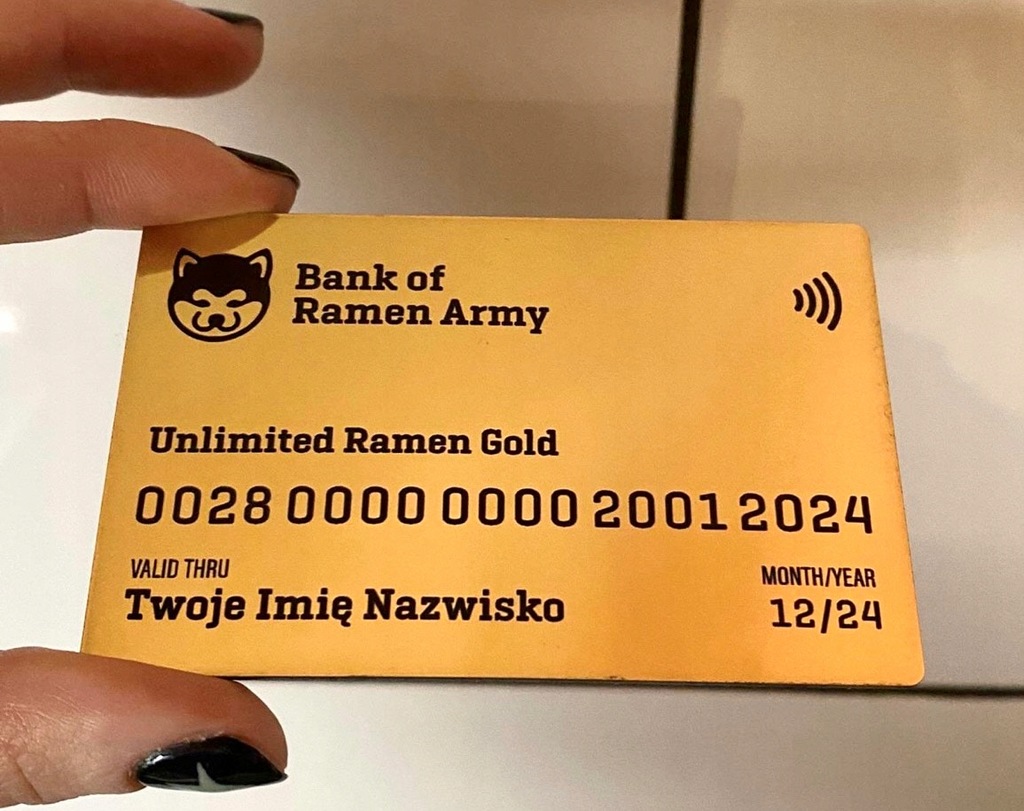 Karta Unlimited Ramen Gold - jedz w Akita Ramen przez rok za friko!