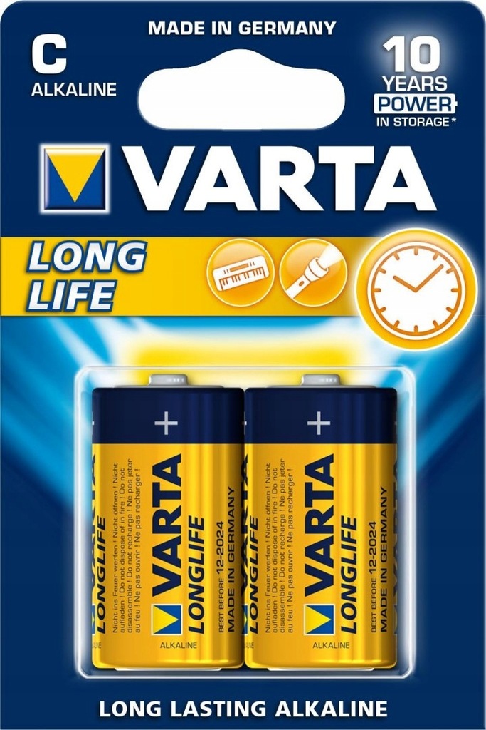 Zestaw baterii alkaliczne VARTA Longlife LR14 C (x