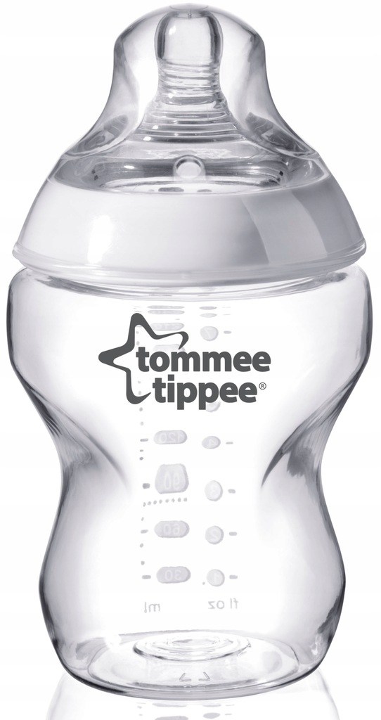 TOMMEE TIPPEE Butelka 260 ml + Smoczek 0m+ Promo.