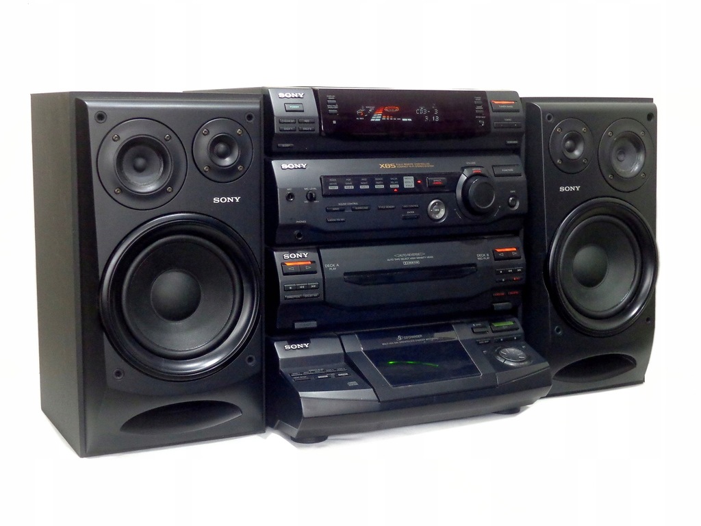 SONY Wieża 5 CD TUNER DJ Mix DBFB 2 KOLUMNY PILOT - 11810942384
