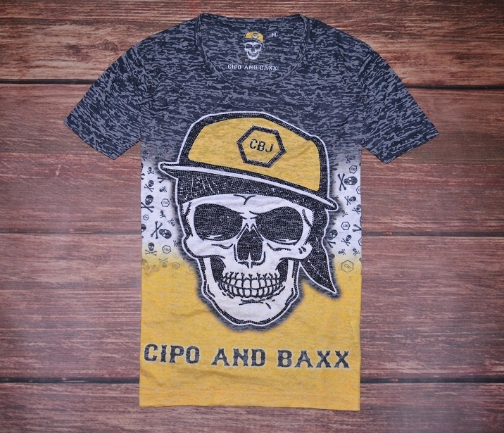 CIPO BAXX SKULL KOSZULKA JAK PLEIN UNIKAT NEW M