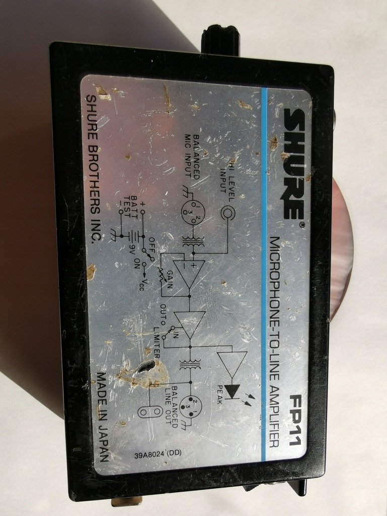 Przedwzmacniacz mikrofonowy SHURE FP11 - 9575977647 - oficjalne