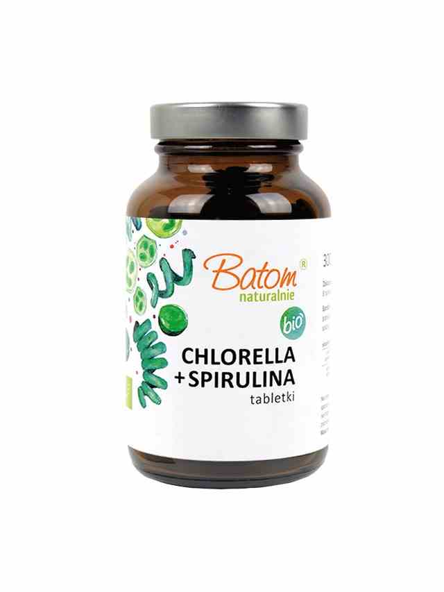 CHLORELLA + SPIRULINA BIO 300 TABLETEK 120 g 12494291791 oficjalne