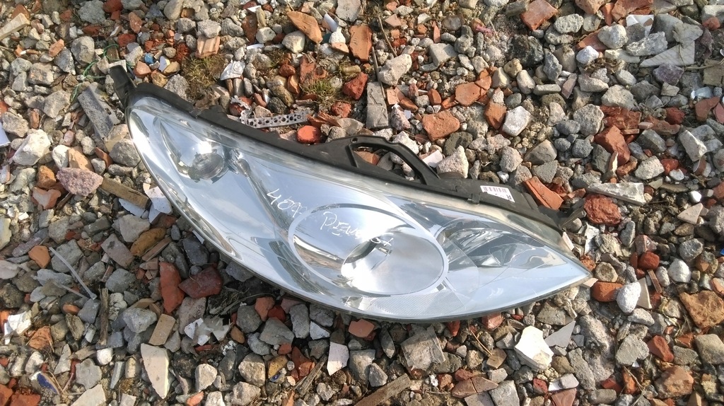 PEUGEOT 407 LAMPA PRZÓD PRZEDNIA PRAWA ORYGINAŁ