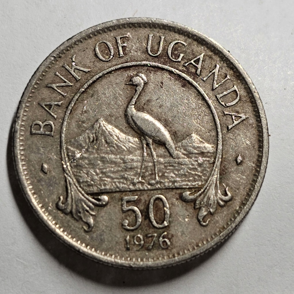 44. 50 cents 1976 Uganda