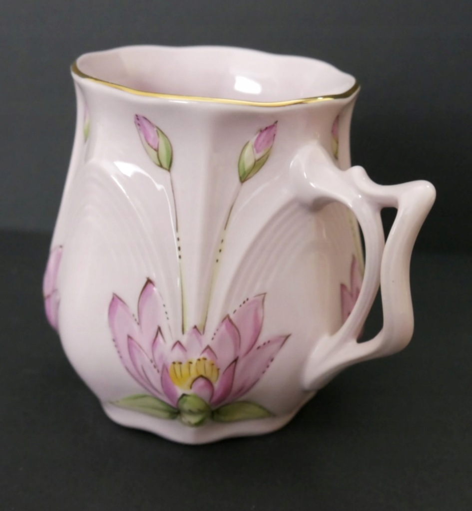 kubek, różowa porcelana H&C 280ml(1)