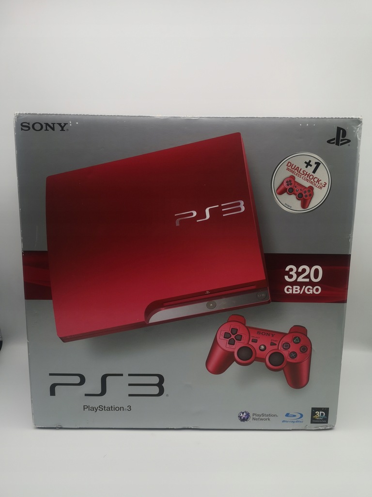 Konsola PS3 Slim Cech-3004B 320GB CZERWONA - 13011744971 - oficjalne ...