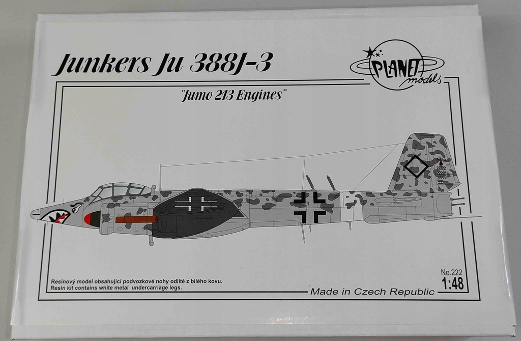 Junkers Ju 388J-3 Jumo 213 engines Planet 222 1/48