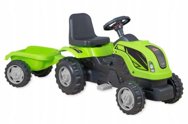 TRAKTOR Z PRZYCZEPĄ na Pedały Zabawka dla Dziecka Dobra JAKOŚĆ WYKONANIA