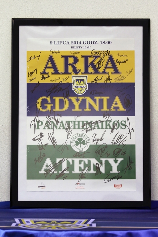 PLAKAT ARKA GDYNIA-PANATHINAIKOS ATENY