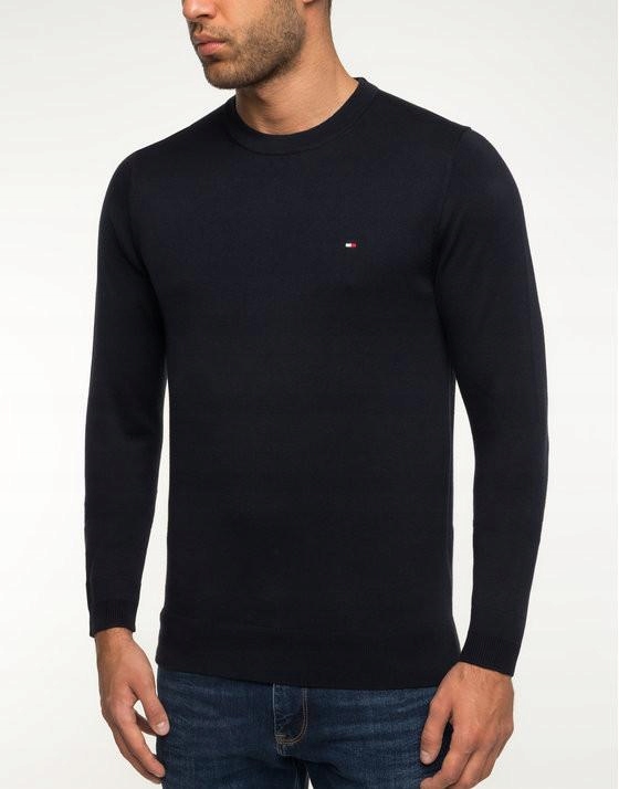 P1E302*TOMMY HILFIGER SWETER Z JEDWABIEM L U00