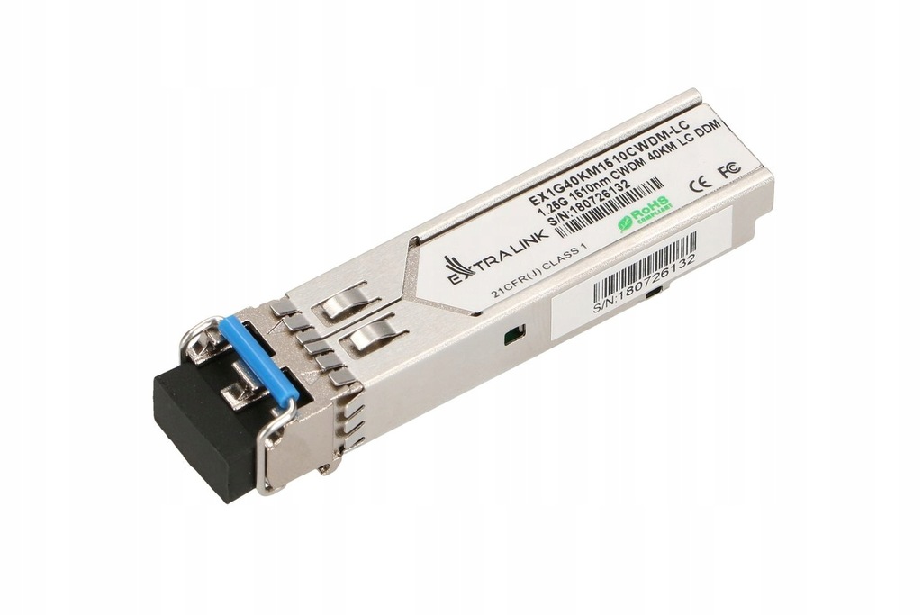 Extralink SFP 1.25G | Moduł SFP CWDM | 1,25Gbps, 1510nm, single mode, 40km,