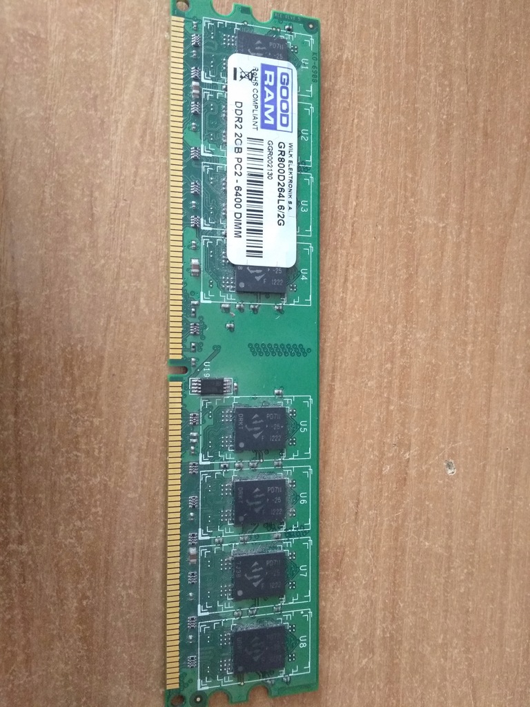 Pamięć ram DDR2 2GB 800MHz