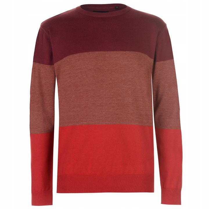 Sweter męski dekolt C Pierre Cardin paski 551314 M