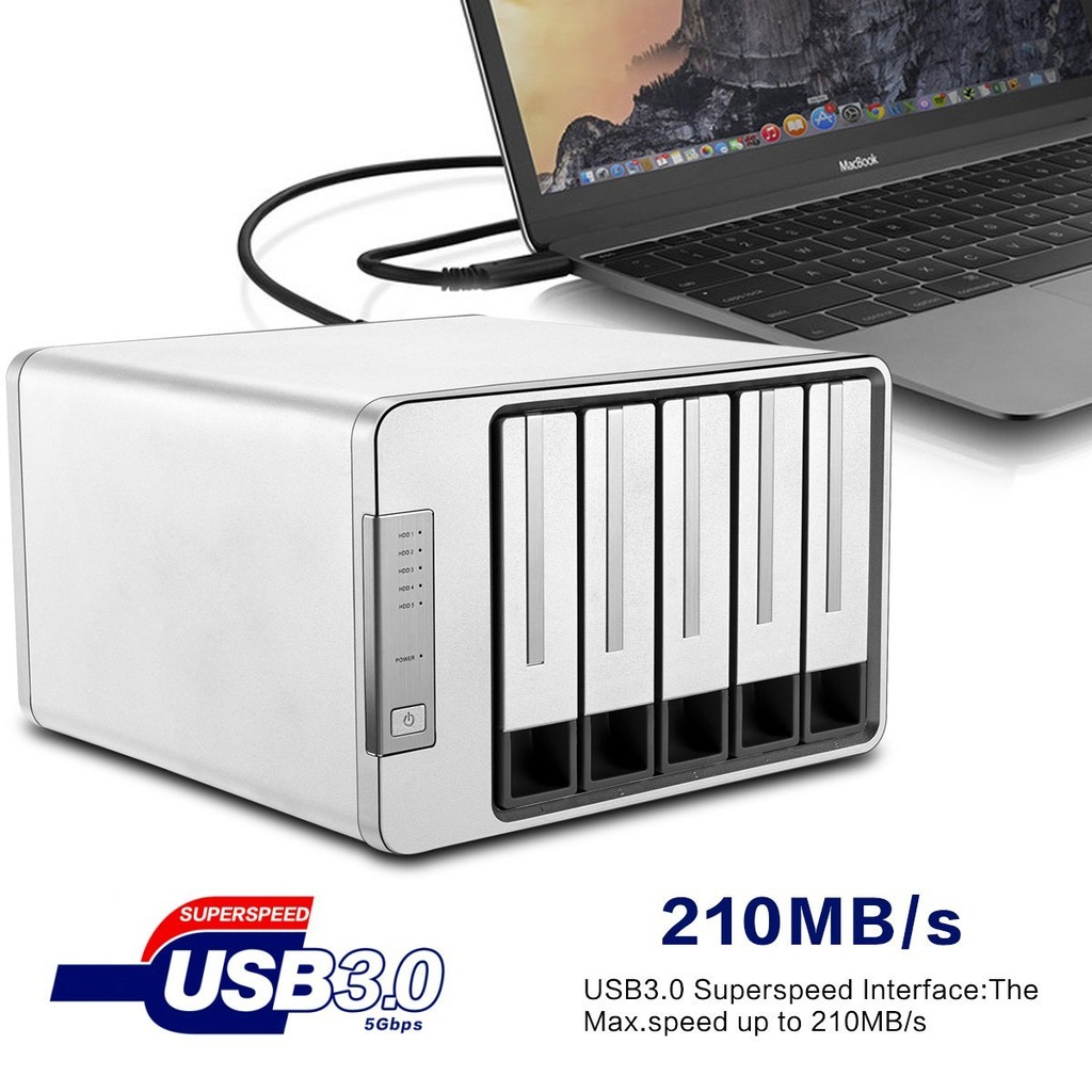 Купить TerraMaster D5-300 USB 3.0 дисковый корпус с 5 слотами: отзывы, фото, характеристики в интерне-магазине Aredi.ru