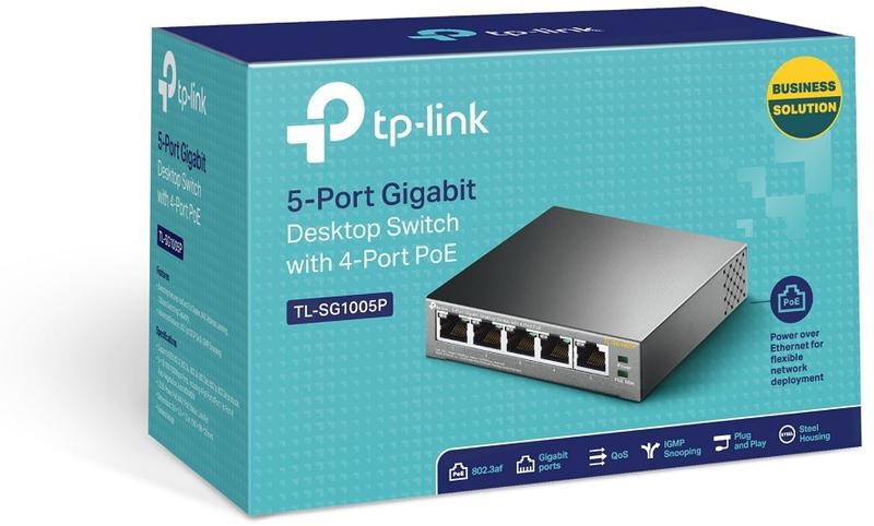 Купить 5-портовый коммутатор TP-LINK 4xPoE TL-SG1005P GIGABIT: отзывы, фото, характеристики в интерне-магазине Aredi.ru