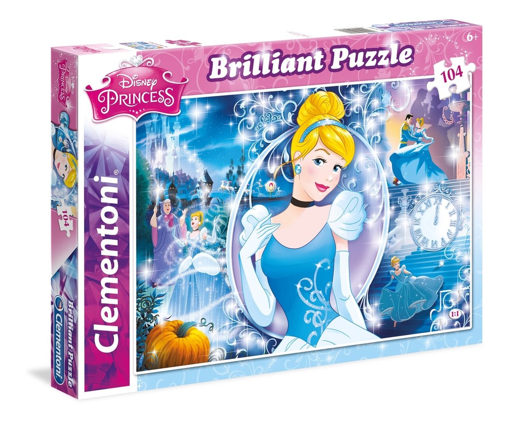 Puzzle 104 elementy DISNEY PRINCESS Księżniczki