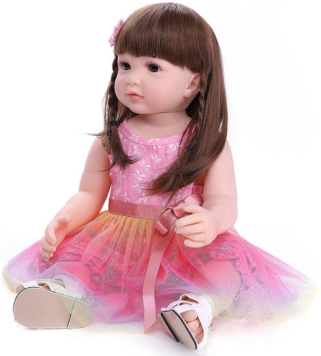 ZIYIUI Reborn lalka dziecięca 55 cm, realistyczna
