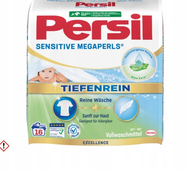Persil Sensitive Megaperls Proszek do Prania 16 prań z Niemiec