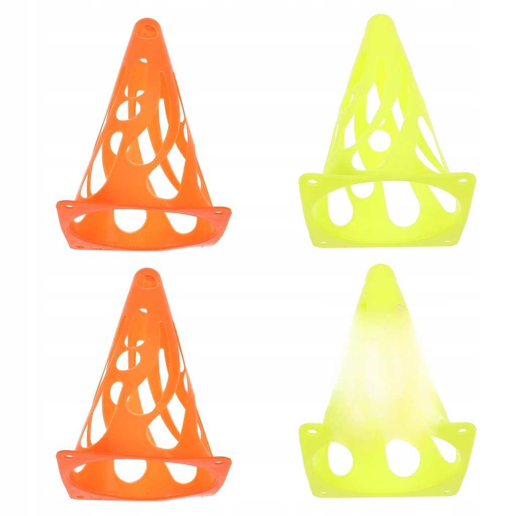 4PCS PORTABLE SOCCER CONES TRAINING FOOTBALL
