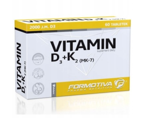 FORMOTIVA Vitamin D3+K2 MK-7 60tabs WITAMINA D