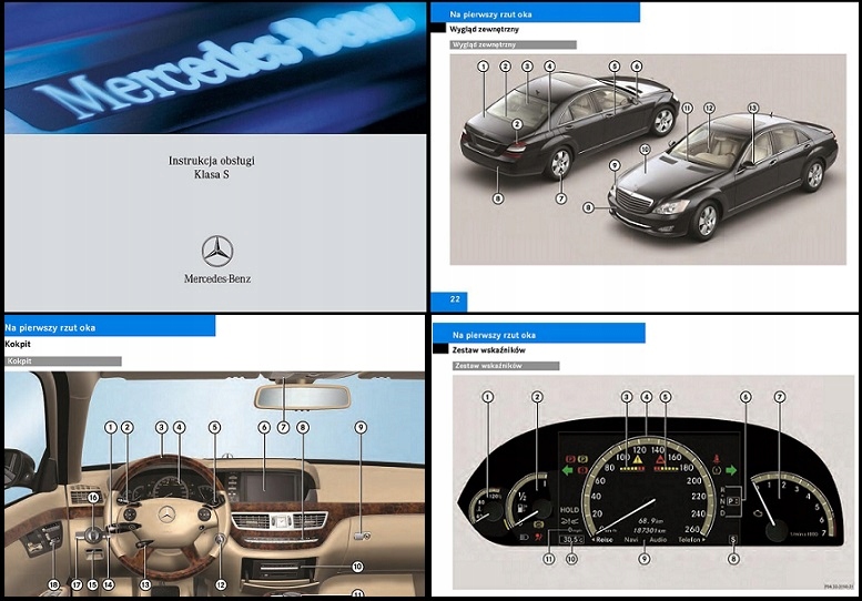 INSTRUKCJA OBSŁUGI MERCEDES S KLASA W221 POLSKA