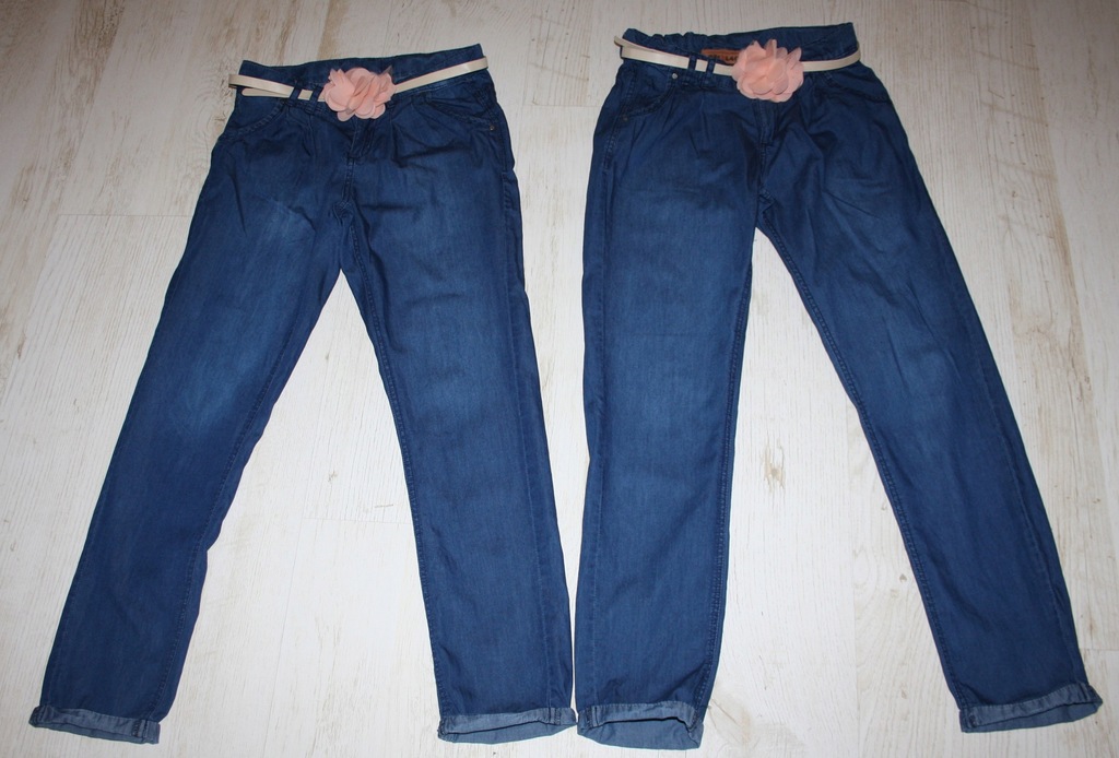 Spodnie jeansowe dla bliźniaczek Cool Club r. 146