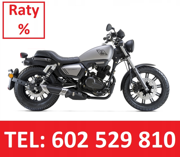 MOTOCYKL KEEWAY K-LIGHT 125 CHOPPER RATY DOSTAWA %