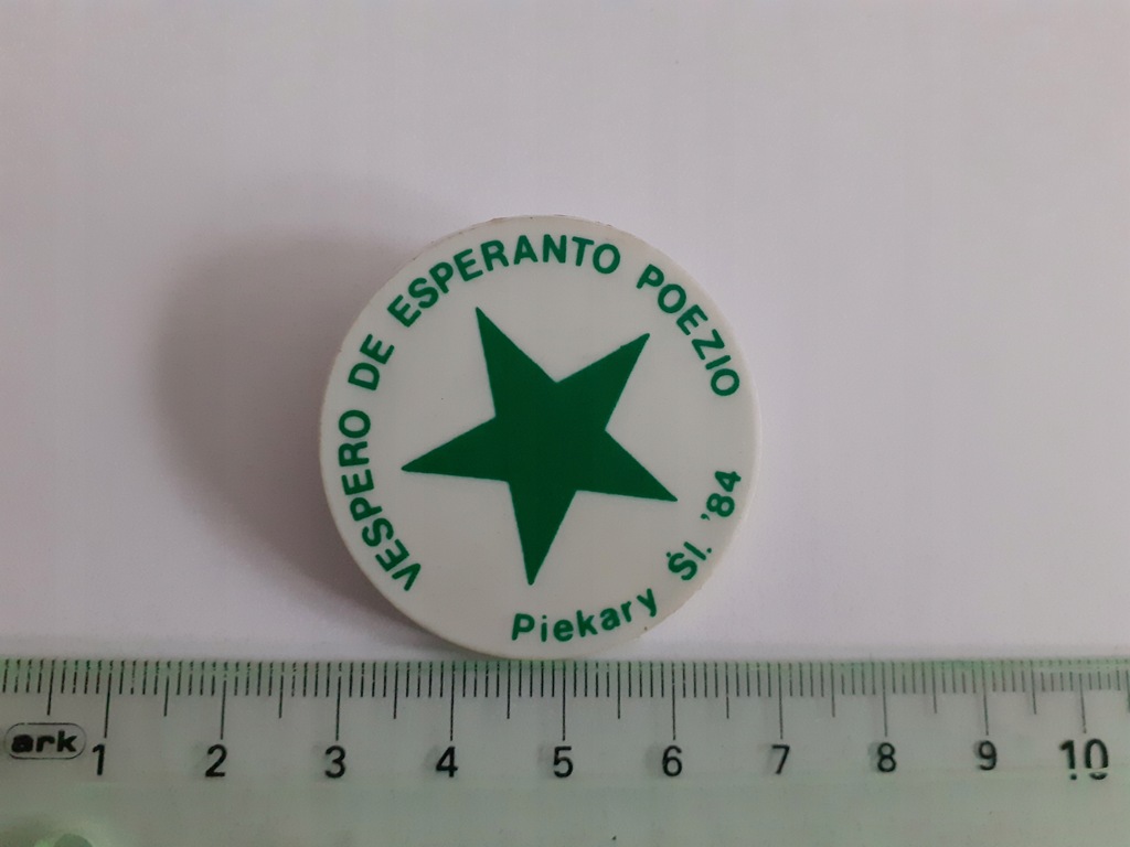 Przypinka Odznaka Button Pin esperanto