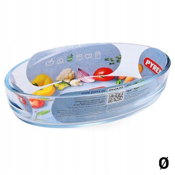 Naczynie żaroodporne Pyrex Vidrio Szkło 26x18 cm