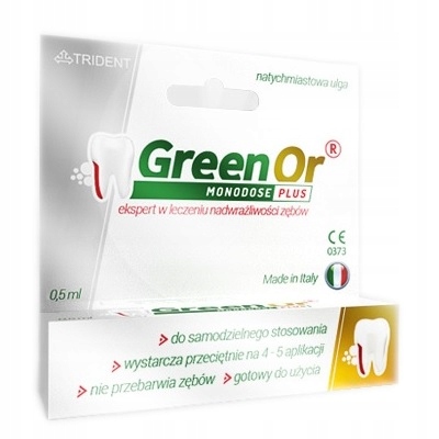Green Or Monodose Plus 0,5 ml nadwrażliwość zębów