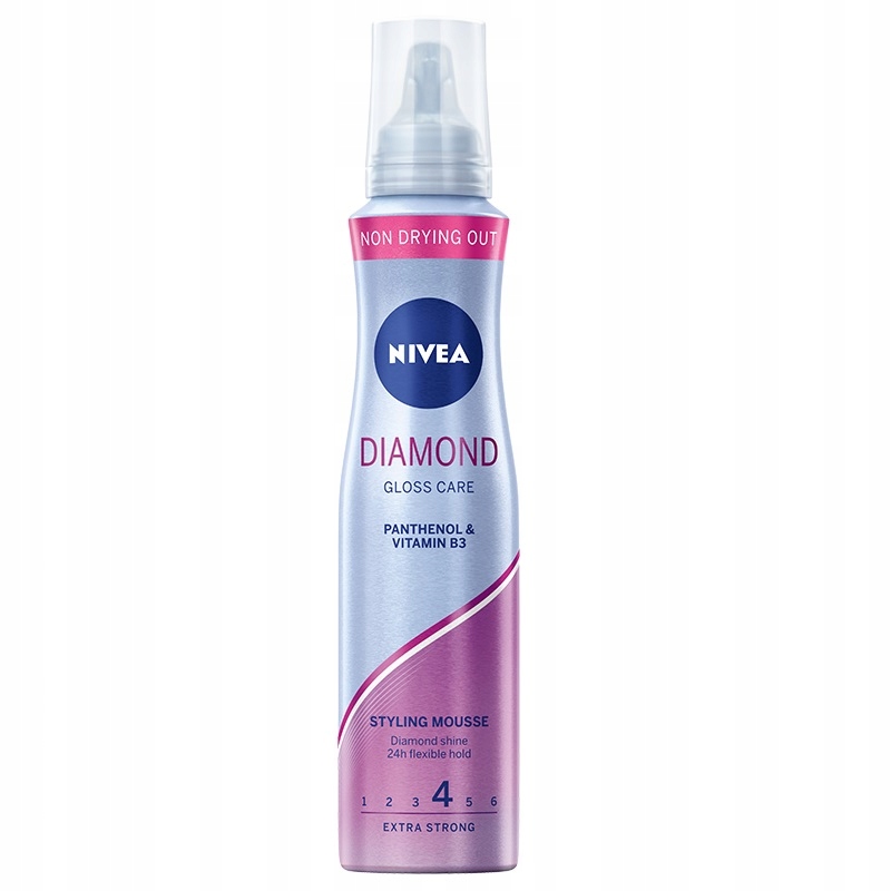 Nivea Diamond Gloss Care pianka do włosów 150ml P1