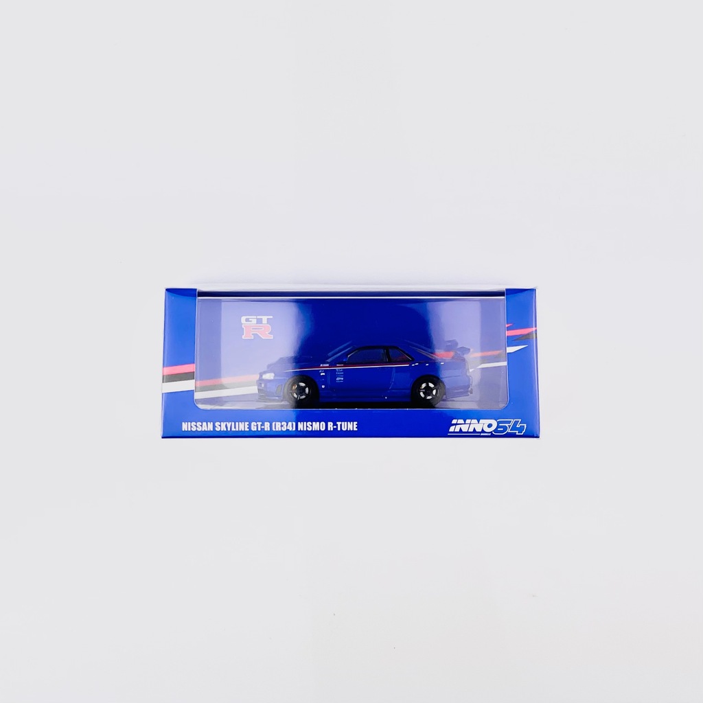Nissan Skyline GT-R (R34) Nismo R-Tune Bayside Blue Inno64 1:64