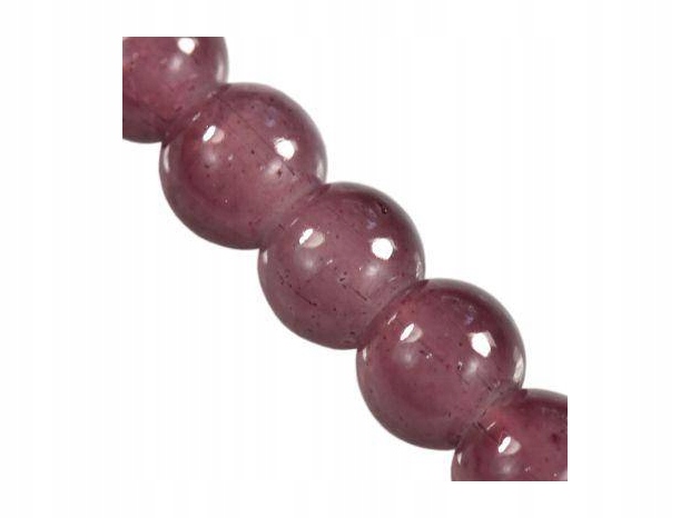 sznurek 80 cm : koraliki crackle Jade amethyst 6..