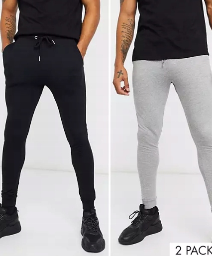 2 PACK OBCISŁE DRESY MĘSKIE M