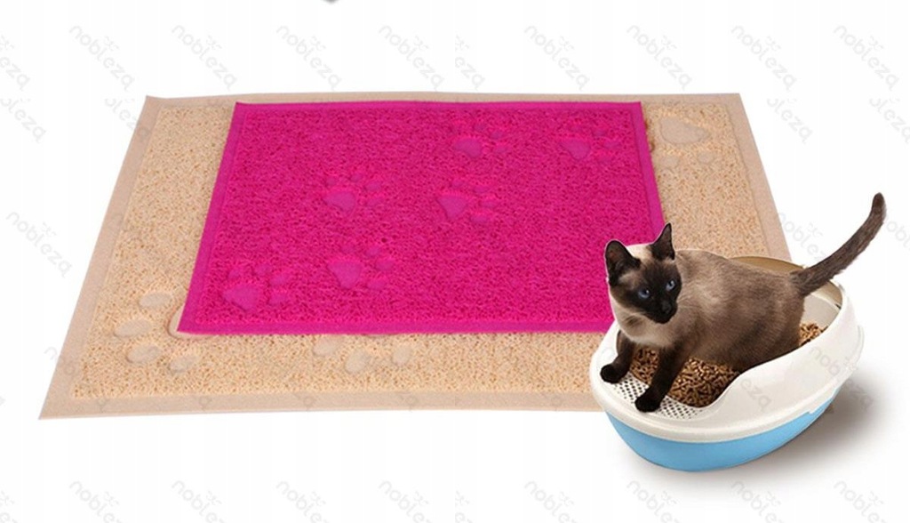 Kuweta mata dla psa do sikania różowa kot 60x40 - 8973980729