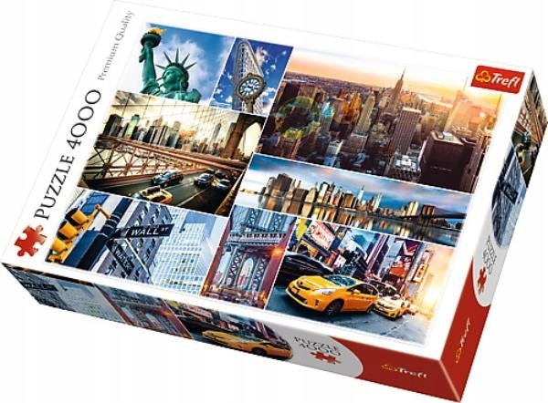 ND17_PU-7946 Puzzle 4000el Nowy York kolaż 45006 T