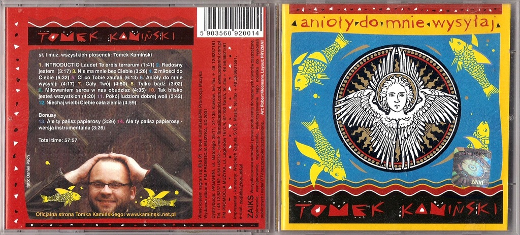 TOMEK KAMIŃSKI - ANIOŁY DO MNIE WYSYŁAJ [CD]