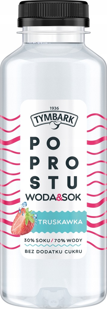 Tymbark Po Prostu Woda & Sok Truskawka 400 ml