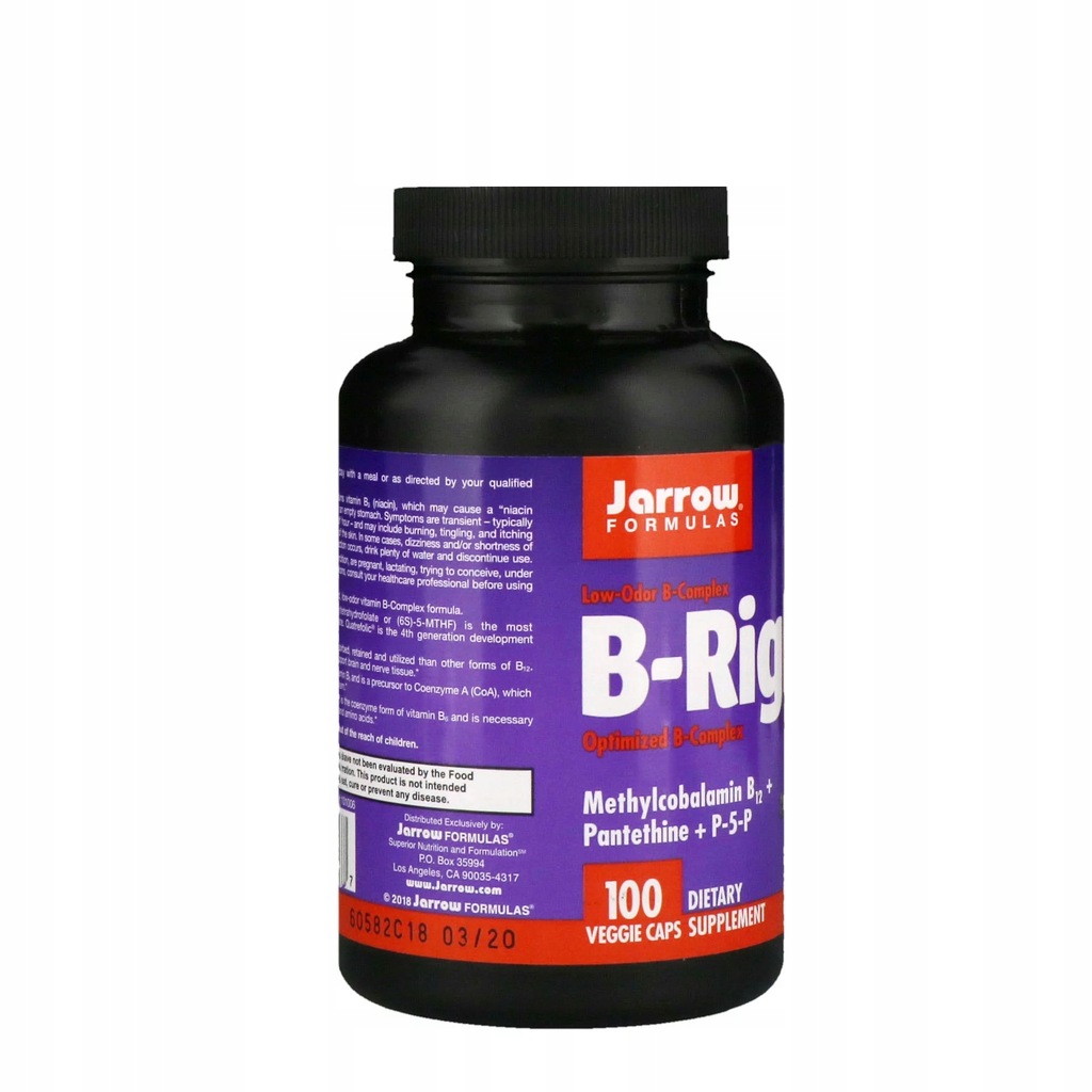 Jarrow Formulas BRight 100kaps. Metyl B Complex! 7594264063 oficjalne archiwum Allegro