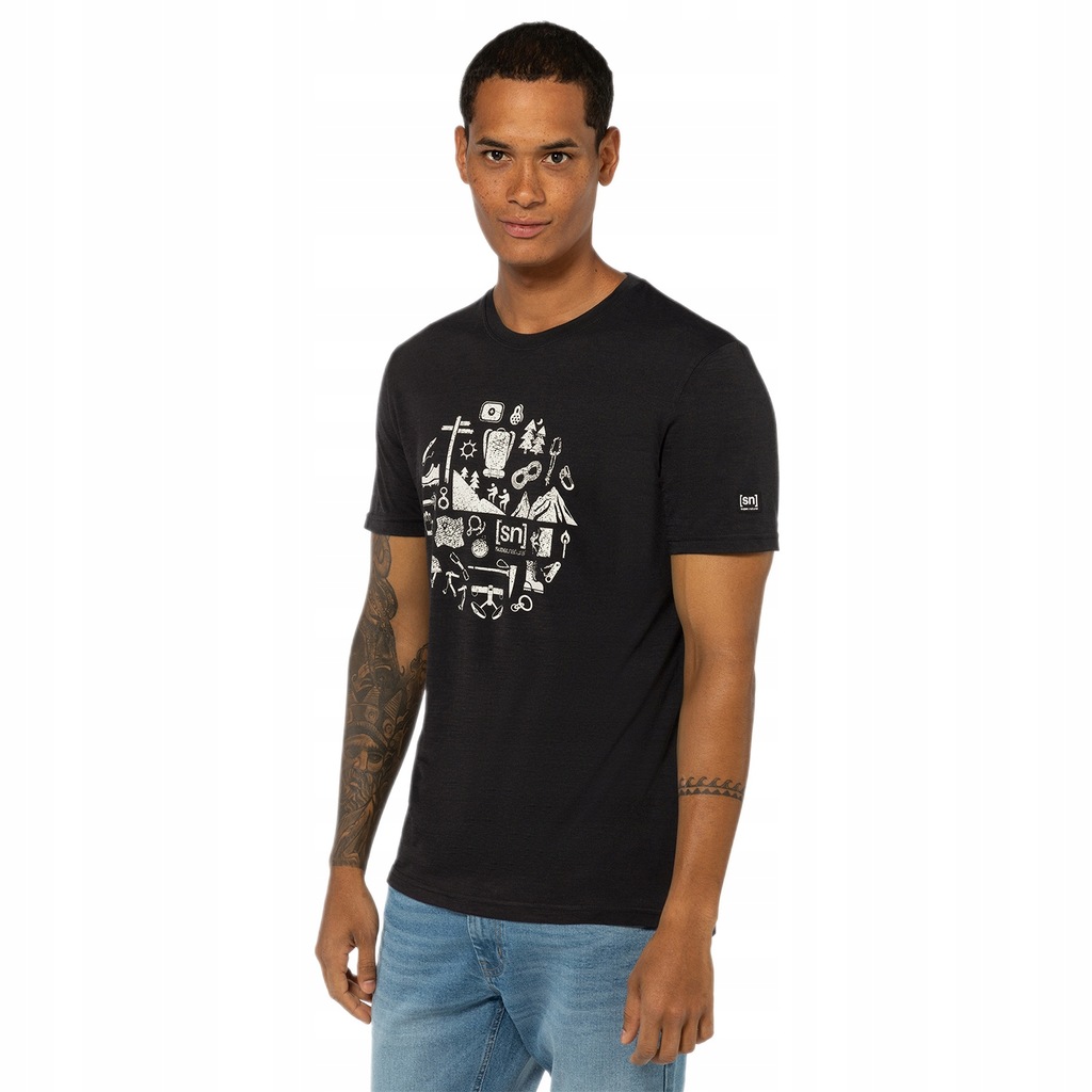 Męska koszulka z merino Super.Natural Well Equipped Tee M