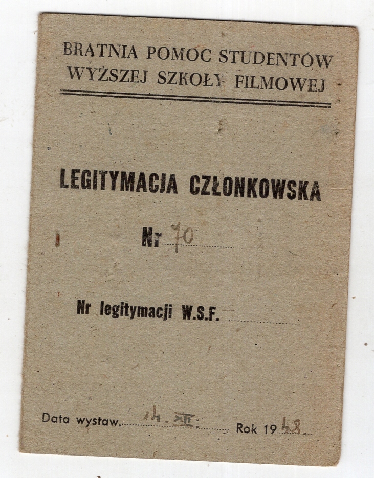 ŁÓDŹ SZKOŁA FILMOWA - Reżyser Janusz Pilecki -1948